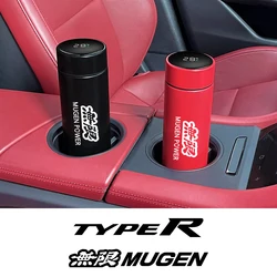 For Honda Mugen Civic Accord TypeR Fk8 Fk7 Fk2 Crv Fit Smart Insulation Cup Water Bottle With Led Digital Temperature Display