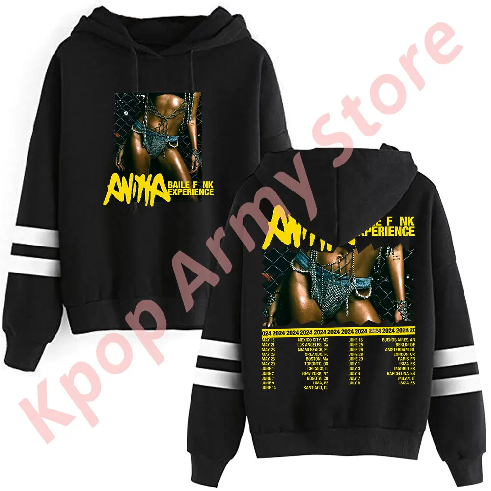 Anitta Baile Funk Experience Tour Merch Pullovers Winter Women Men Fashion Casual Hooded Sweatshirts