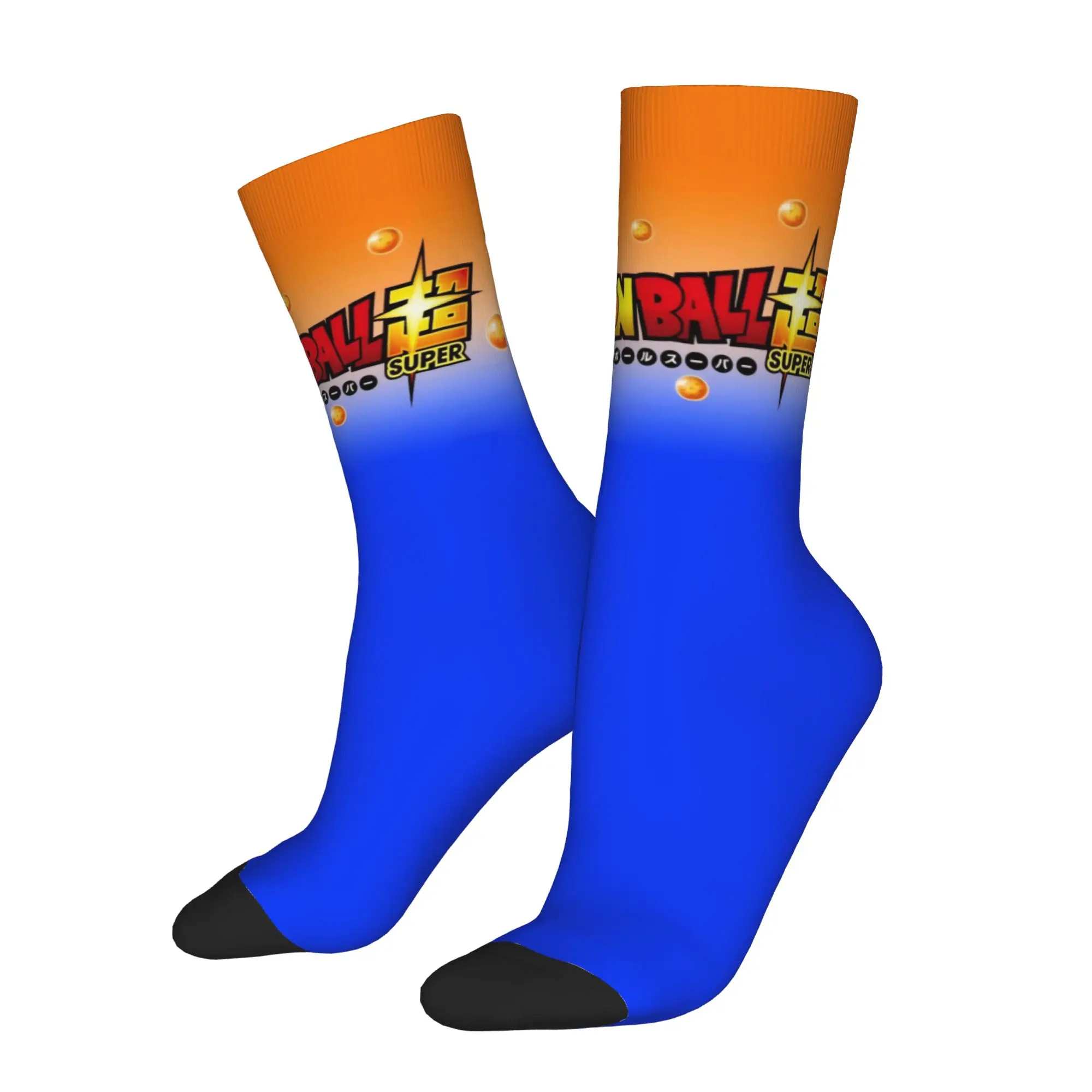 Funny Sock Dragon Ball Dragon Ball Super Logo Harajuku Seamless Pattern Printed Men Socks Novelty Men's Socks