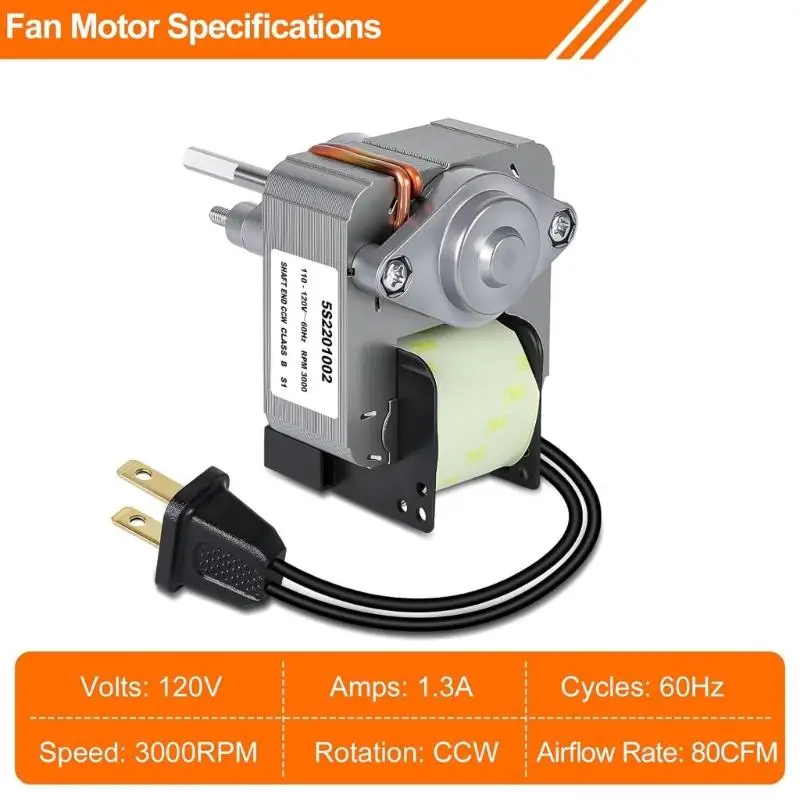 652F S99080166 BP28 Bathroom Vent Bath Fan Motor Set Replacement Quiet Operation