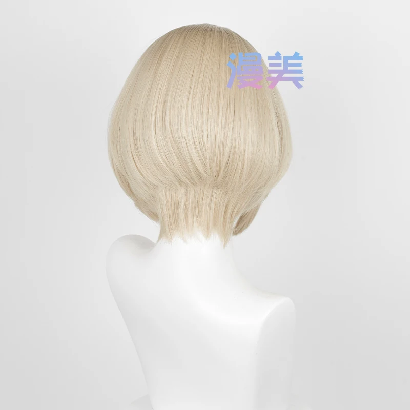Fontaine freminet วิกผมคอสเพลย์วิกผมสั้นผู้หญิงทนความร้อนวิกผมปลอมวิกผมบทบาทการเล่น