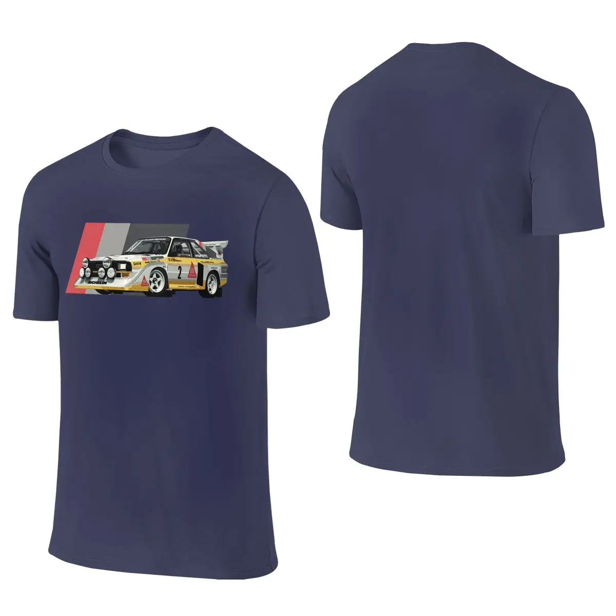 Sport S1 E2 Group B Rally Car Stig Blomqvist Mikkola American Style Reversible T-shirtKorean-Style Vibe   Cotton Tee