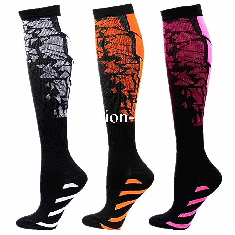 58 Compression Socks for Men Running Varicose Socks Fitness Outdoor Sports Socks Cycling Travel Rugby Basketball Football New