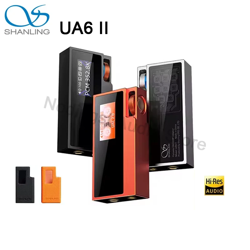 SHANLING UA6 II ポータブル USB DAC AMP ヘッドフォンアンプ 8x CS43131 DAC チップ HIFI ハイレゾオーディオ PCM768kHz/32bit 3.5+4.4mm 出力