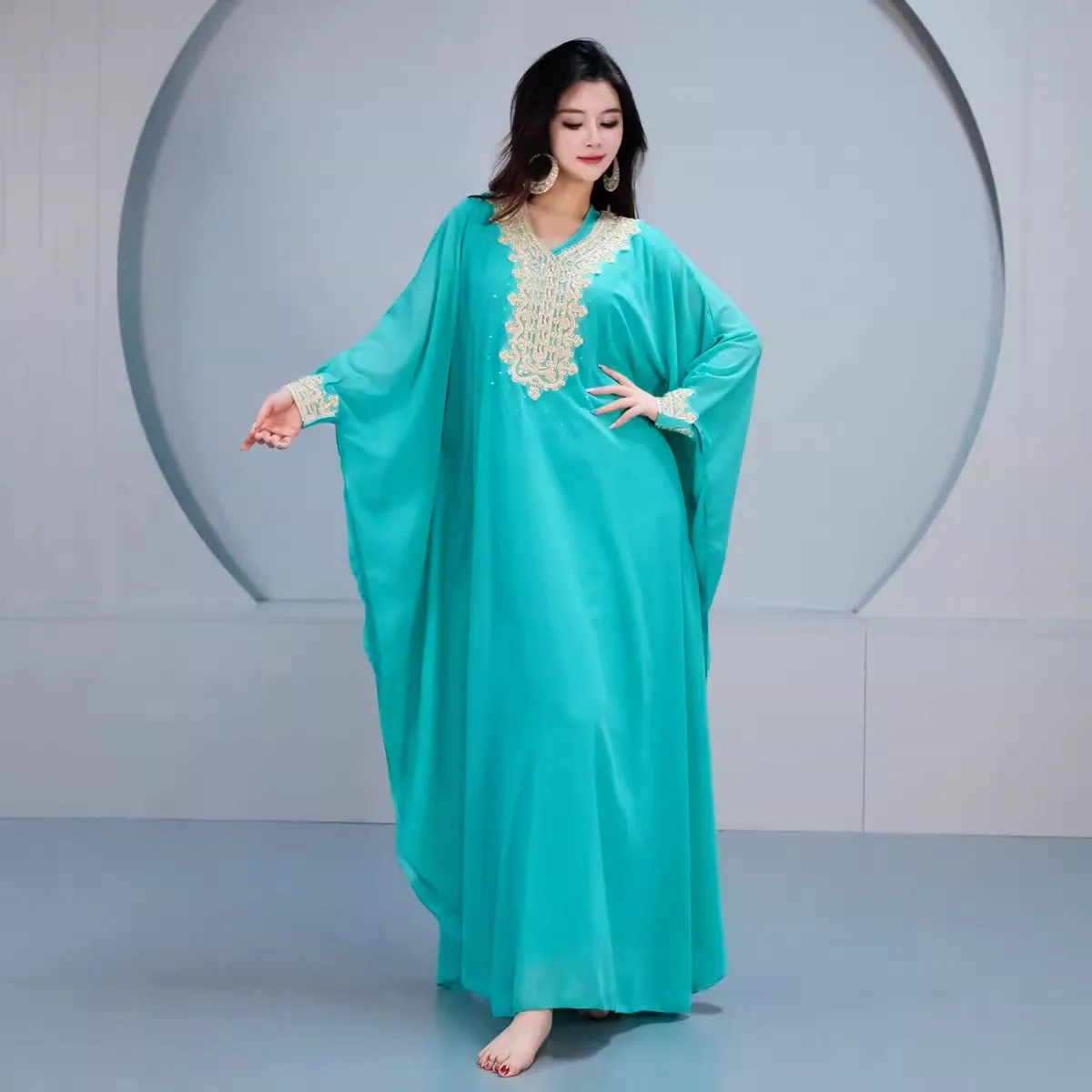 Egyptian Traditional Khaleeji Thobe Dress Folk Dance Belly Dance