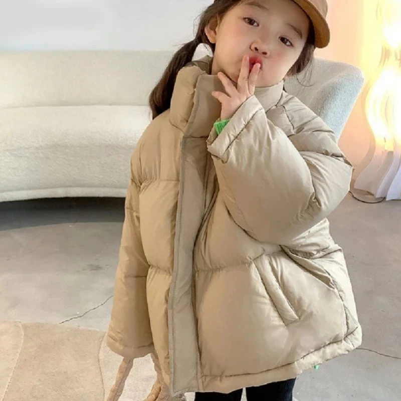 2023 Korean Kids Outerwear Girl Winter Coat Children\'s padding winter jacket children\'s clothing for Toddler Girls Thicken Warm