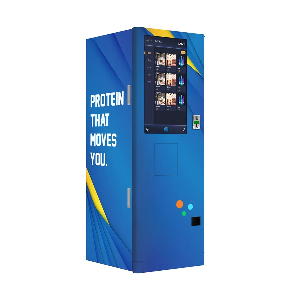 Protein Vending Machine with Protein Powder, Meal Replacement Shakes, Electrolyte Water