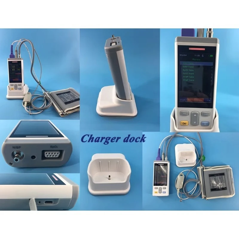 3.5 Inch Portable Medical Equipment ICU Multiparameter Veterinary Patient Monitor Vital Signs Monitor