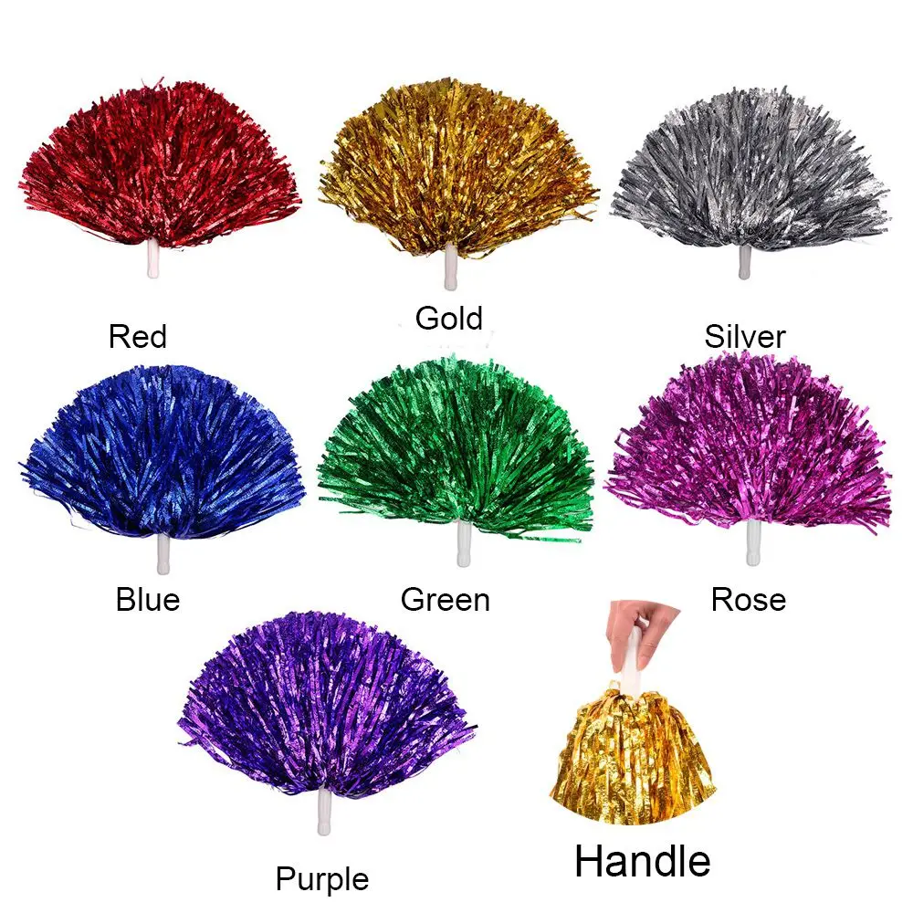 Concert Fancy Double hole handle Cheerleading Cheering Ball Cheerleader pompoms Club Sport Supplies Dance Party Decorator