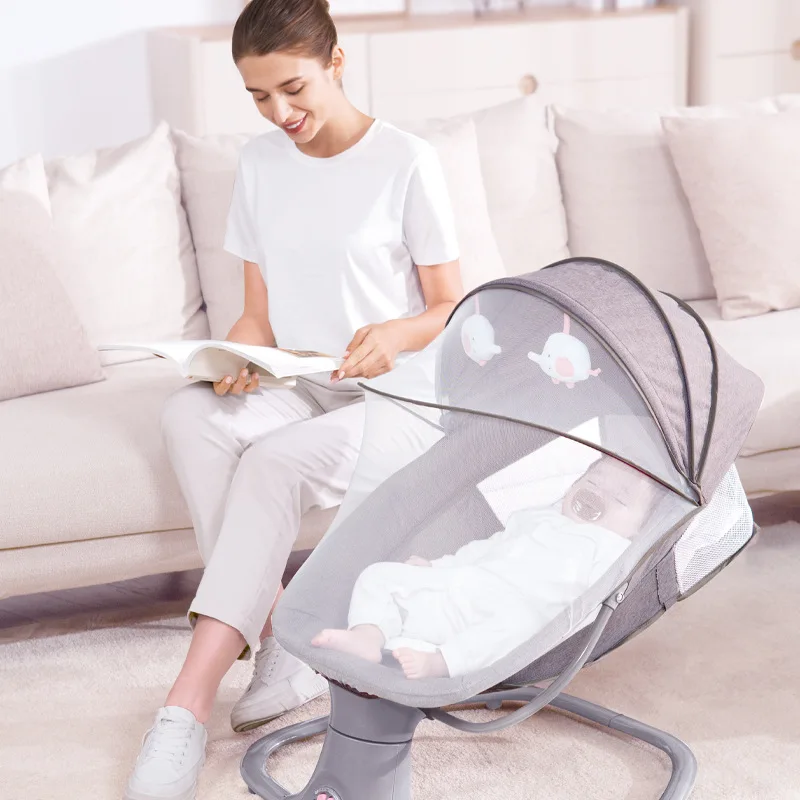 Baby Swing Electric Bed Baby Bouncer Rocking Chair Electric Cradle Swing For Babies Cradle Bassinets Cot Bed Set