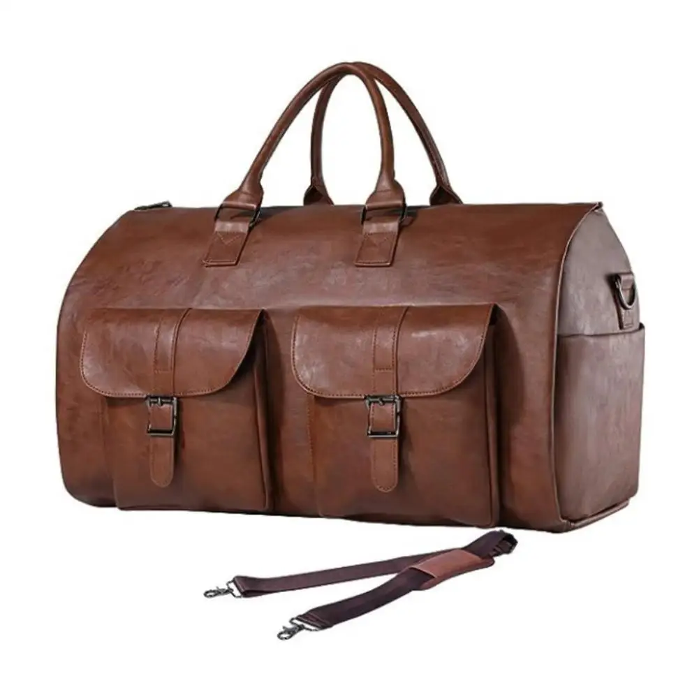 Imagem -04 - Bolsa de Vestuário Duffel para Homens Conversível Carry on pu Impermeável Grande Bolsa Weekender Vestido em F1v1