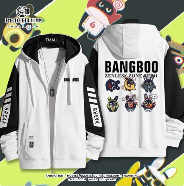 

Аниме Zenless Zone Zero The Bangboo Толстовка с капюшоном Косплей Осень Зима Мужчины Женщины Пальто Свободная куртка Топы