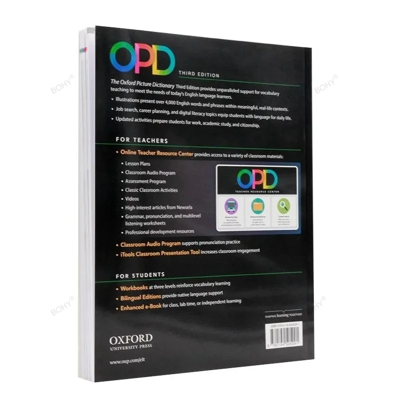 OPD Oxford Picture Dictionary Third Edition Original Children's English Learning Tool Book