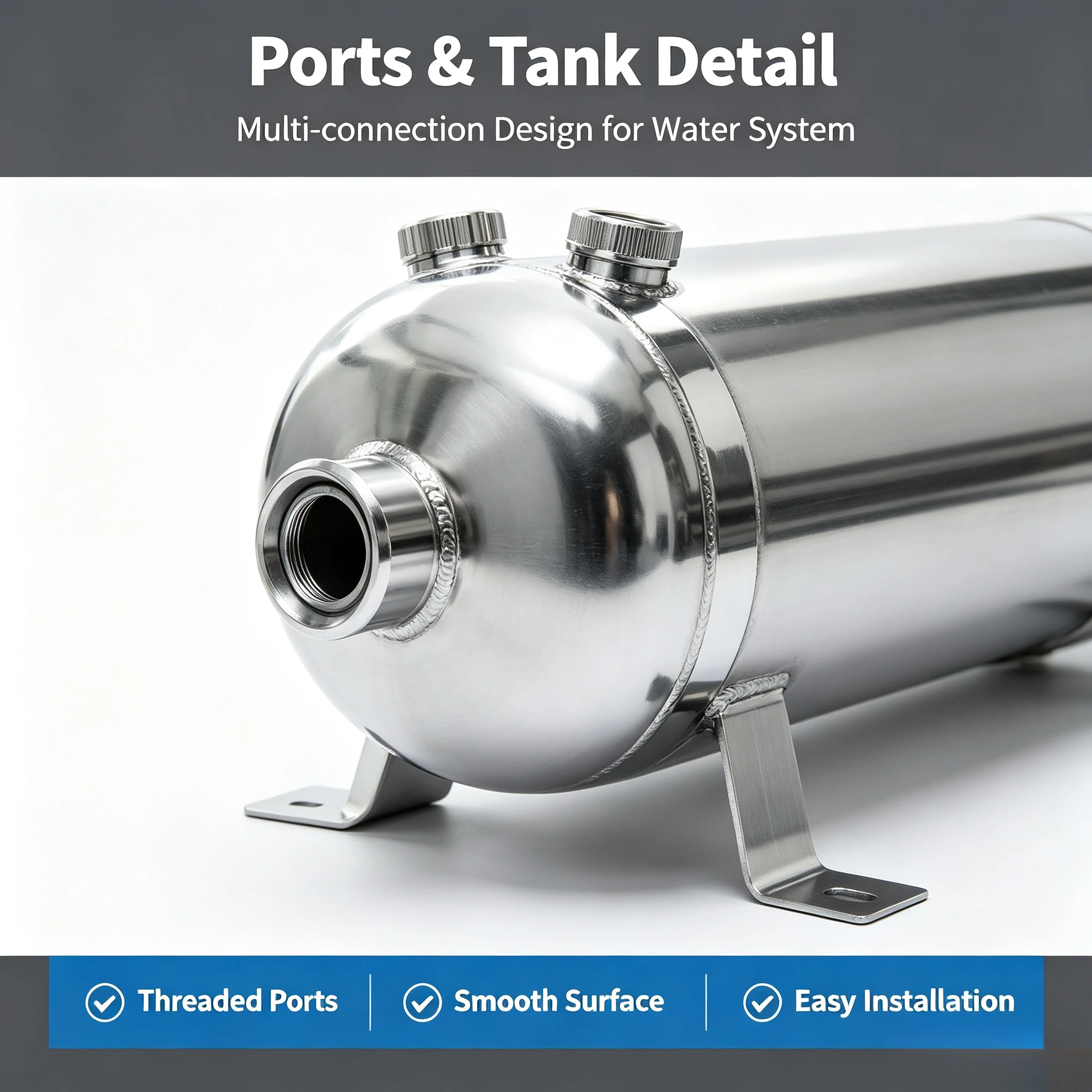 Factory Direct 2026 1L-5L Vertical 304 Stainless Steel Tank Vacuum Buffer Pressure Vertical Gas Storage Tank Withstand Pressure