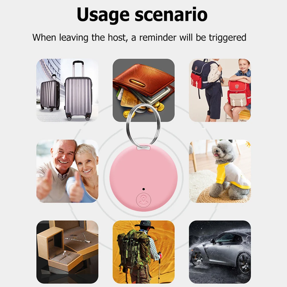 Key Finder Locator Anti Lost Alarm Bluetooth-compatible Smart GPS Tracker for Pets Dog Child Key Wallet Anti-Lost Alarm Finder