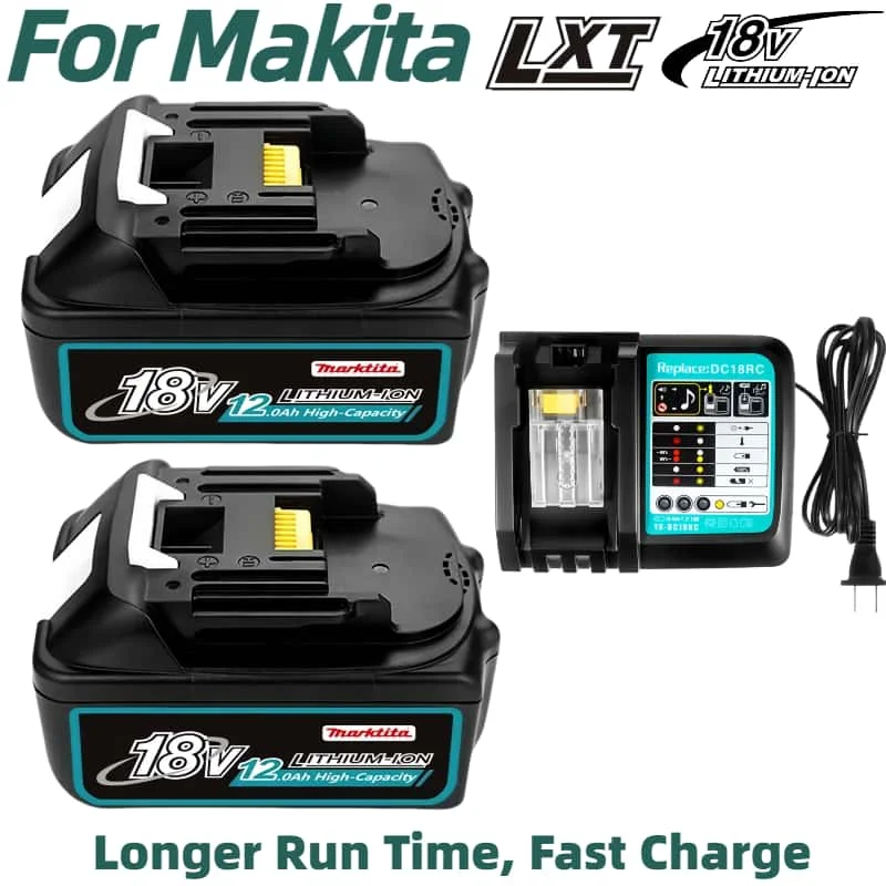 NEW 18V Batteries 8.0Ah 12.0Ah  for Makita 18V Power tools DDF487 DTW700 DGA404 DHP487 DTD173 Lithium-Ion battery Replacement