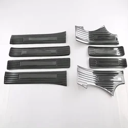 For MG 4 MG4 EV Mulan 2022 2023 2024 Inner Outer Door Sill Scuff Plate Cover Trim Car Welcome Pedal Protector Guard Accessories