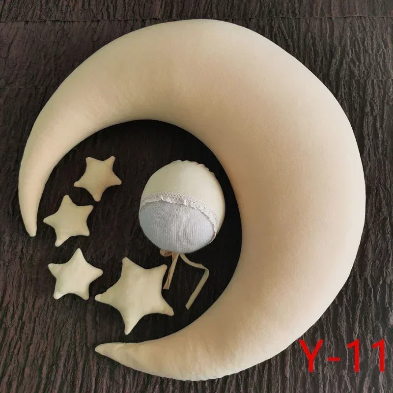 ❤️Moon Pillows Set Newborn Photography Accessories Posing Crescent Pillow 6Pcs/Set Studio Baby Photo Decoration Moon Fotografia