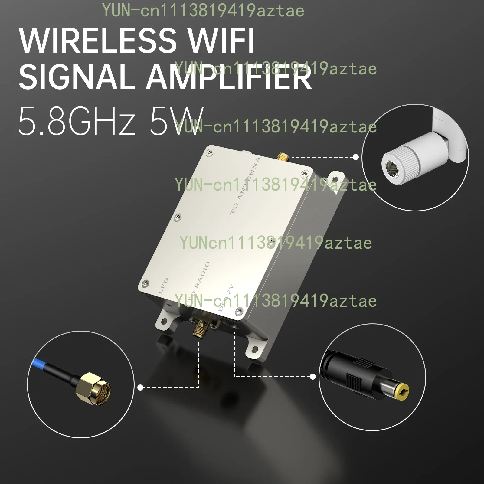 AB028 5.8GHz 5w signal booster for signal expander 5150-5850MHz Wifi booster expander