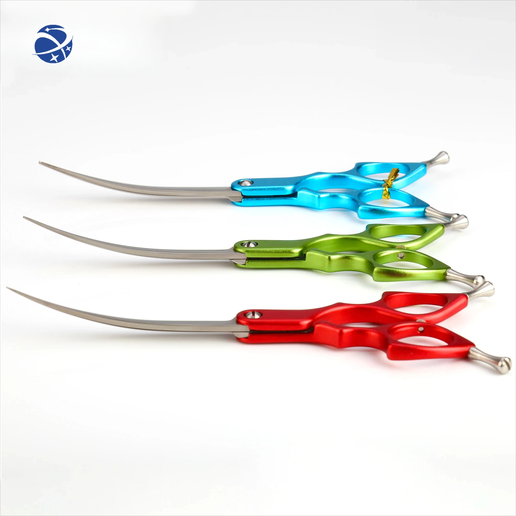 Aluminum Handle Super Light Weight Japanese 440C Pet Scissors Dog Grooming Scissors