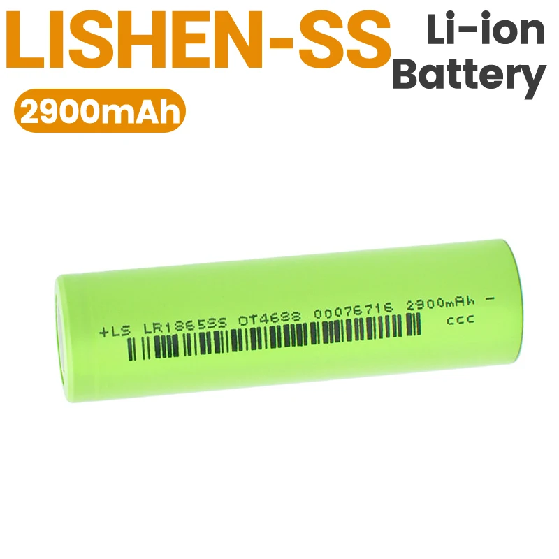 Lishen LR1865SS 18650 Lithium Battery 2900mAh High Capacity 3C Discharge NCM for Flashlights And Small Power Tools