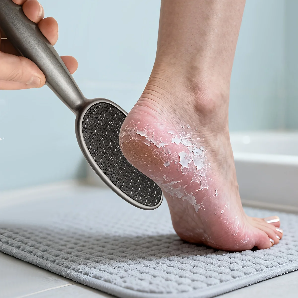 1 removedor de callos de talón, herramienta de eliminación de color Beige claro muerto, lima de pies para el cuidado diario para tacones ásperos, herramienta de cuidado de los pies Unisex
