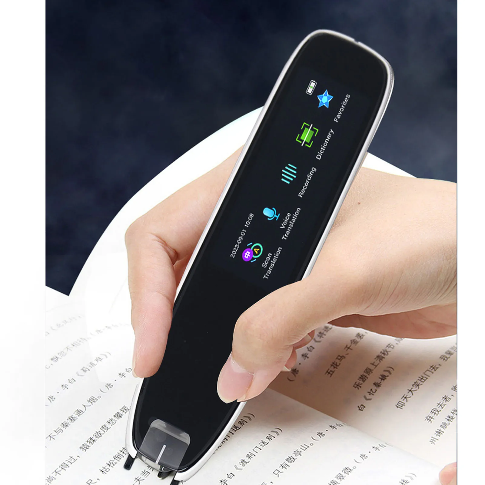 Smart Voice Translator Pen Reading Pen White International Edition WiFi Translation Scanning Pen Digital Reader Scanner Pen