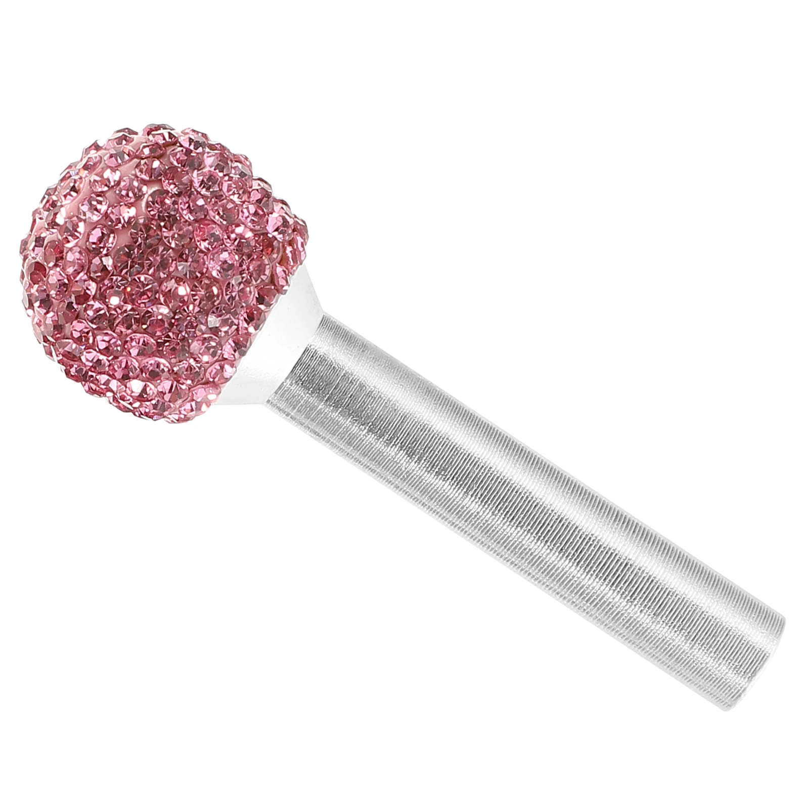 

Aluminium Alloy Car Door Lock Rhinestone Embellishments Round Latch Bling Accessories Interior Trim Universal Fit Practical Easy