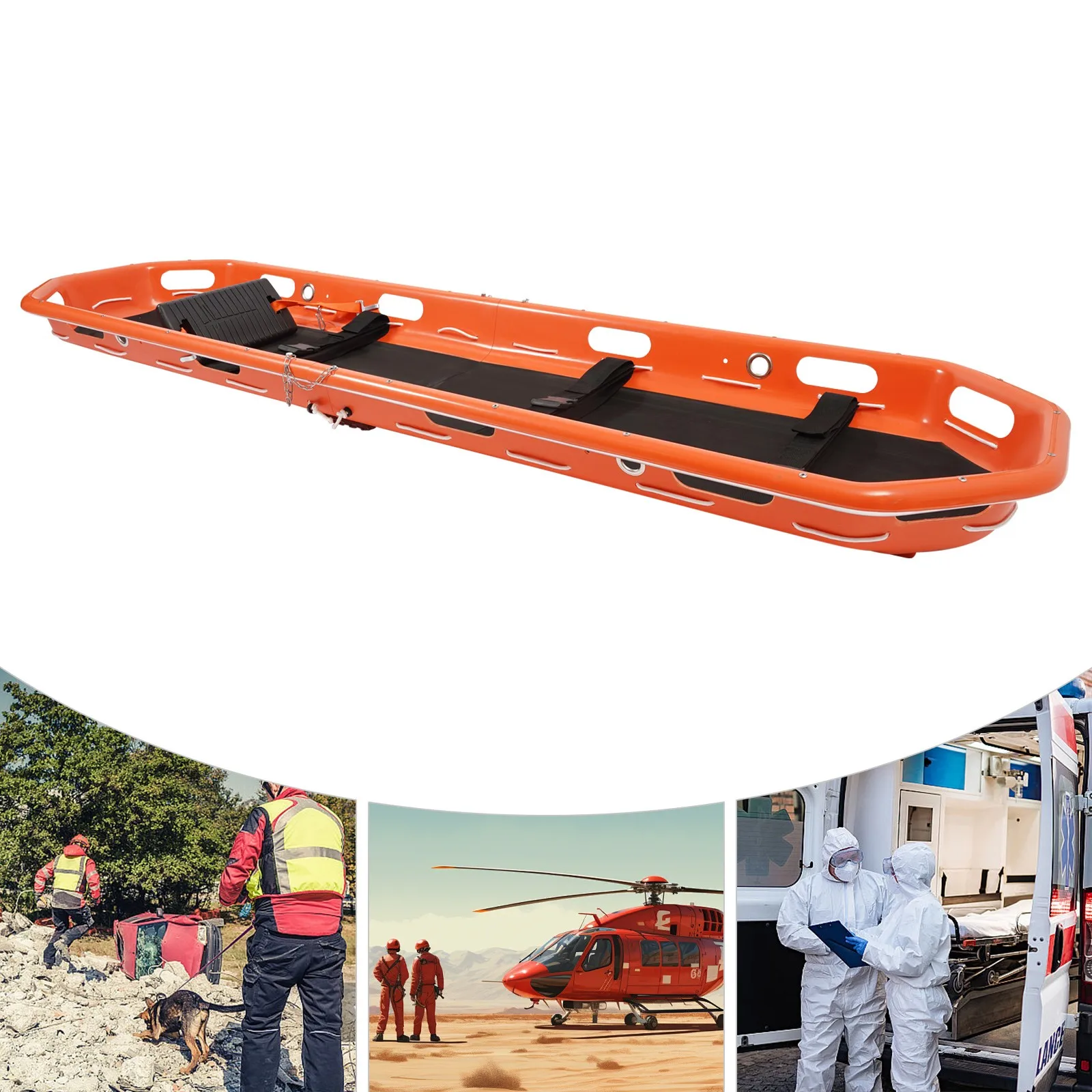 

Rescue Basket Stretcher Emergency Medical Evacuation Equipment Durable High Weight Capacity 270kg