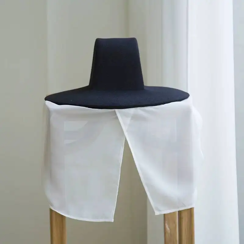 Hanfu-style Veil UV Protection Hat Tang Qin Dynasty Head Umbrella Hat Little Girl Women Sunshade Beach Vacation Hat