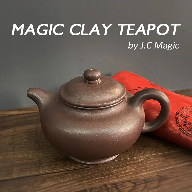 Magic Clay Teapot by J.C Magic Tricks Chinese Classic Purple Clay Teapot Mind Control Water Stage Illusions Gimmick Prop Magia