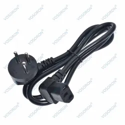Israel SI-32 3-Pin Plug to IEC C13 Female PDU Right Angle Power Cable (Up/Down/Left/Right Angle) for UPS/PC/Monitor/Printer/TV