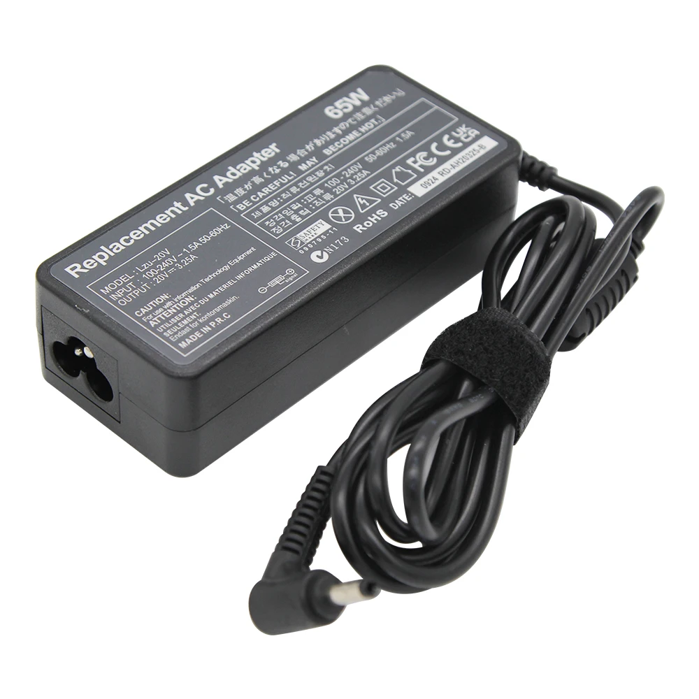 레노버 아이디어패드 AC 노트북 충전기, 요가 710 510-14ISK 레드미북 14 13 어댑터, 20V, 3.25A, 65W, 4.0x1.7mm, 330s, 320 100-15 B50-10