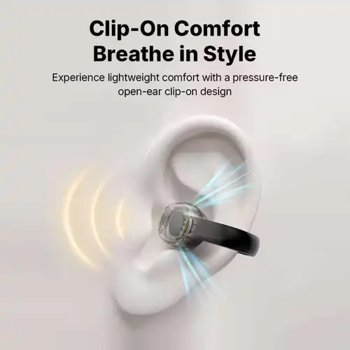 Imagen 2 del producto Edifier R1 Clip de oreja auriculares Bluetooth auriculares abiertos TWS auriculares inalámbricos verdaderos con micrófono llamada clara 28 horas de reproducción