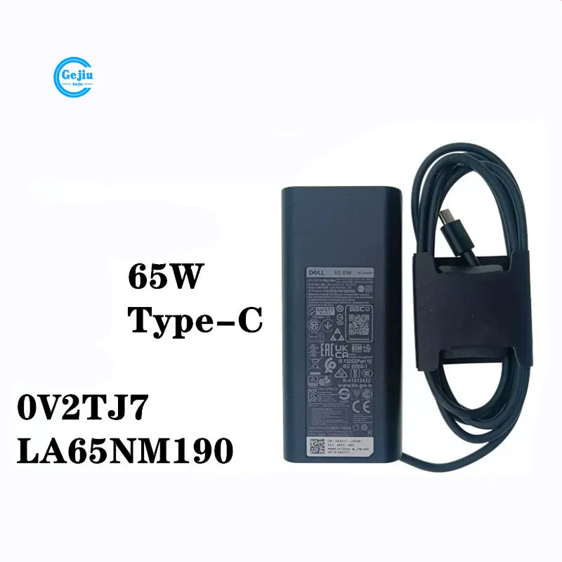 NEW ORIGINAL Laptop Power Adapter for DELL Latitude 7210 7310 7320 7389 7390 7400 7410 7420 65W TYPE-C