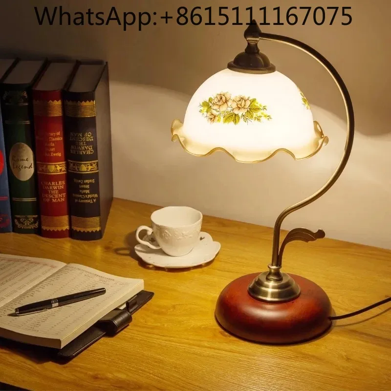 Vintage Chinese Republic Touch Dimmable Warm Romantic Desk Bedside Lamp