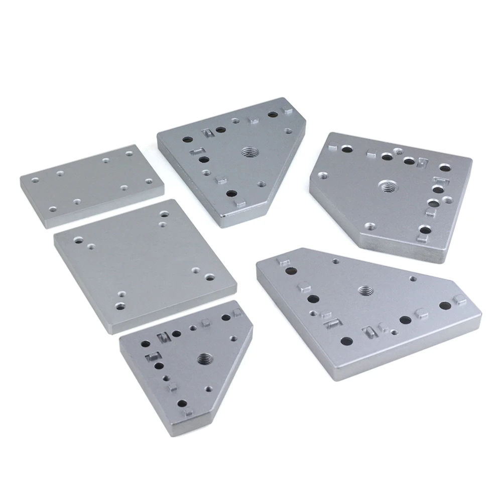 1PCS 2020 3030 4040 Swivel/Universal Caster Mouting Plate End Connection Plate for 20/30/40/ Series Aluminum Profiles