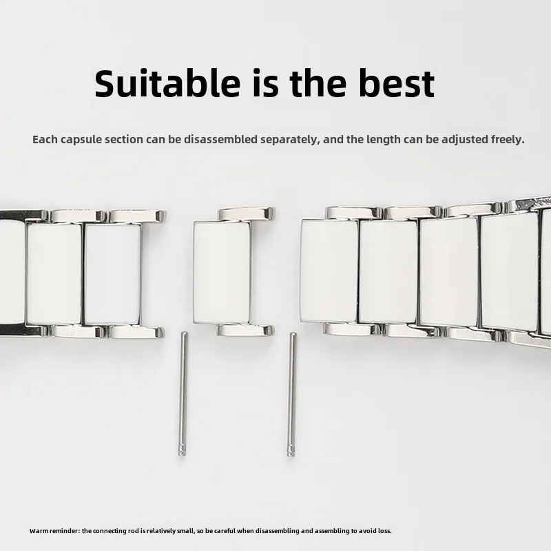 Roségold GT5pro GT4 GT3 Pro Armband Schnelluhrenkette 18 mm für Huawei GT 5 GT5 Pro GT 4 Keramik Damen Edelstahl Armband