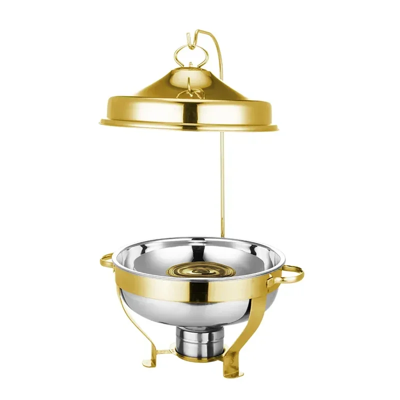 Other hotel & restaurant supplies 201 Stainless Steel Food Warmer Chafing dish 4.5L 32cm Silver Chafing dish