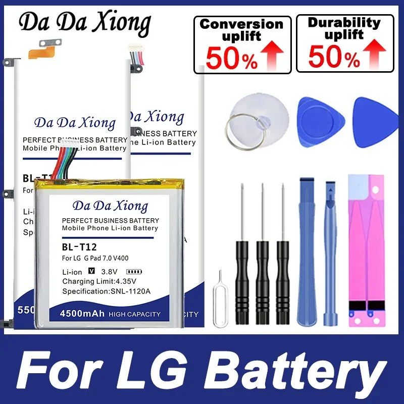 

For LG G PAD F2 II X 7.0 8.0 8.3 10.1 8S ThinQ L-G810 LK460 VK815 VK810 V400 V521 V930 V525 V410 KC550 KC780 KF700 KP500 Battey