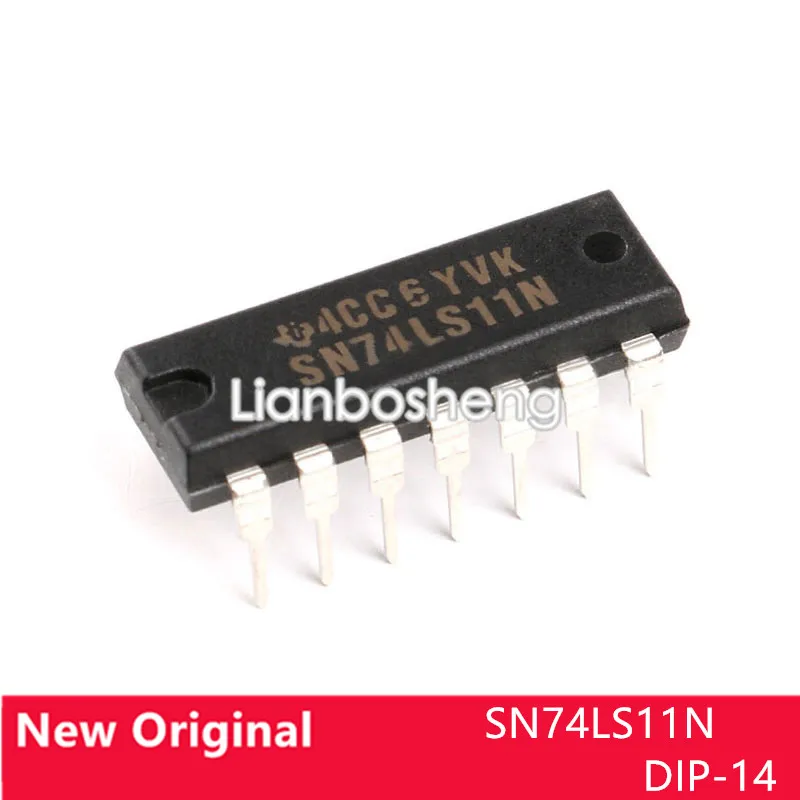 5PCS New original SN74LS11N DIP-14 TTL 3 input 3 with gate logic chip