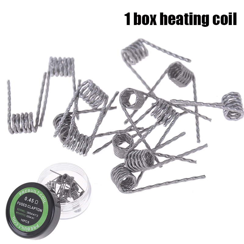 10 pezzi di bobine di alveare intrecciate intrecciate Premade Wrap Alien Mix Twisted Quad Tiger resistenza al riscaldamento Rda Coil Tool Parts