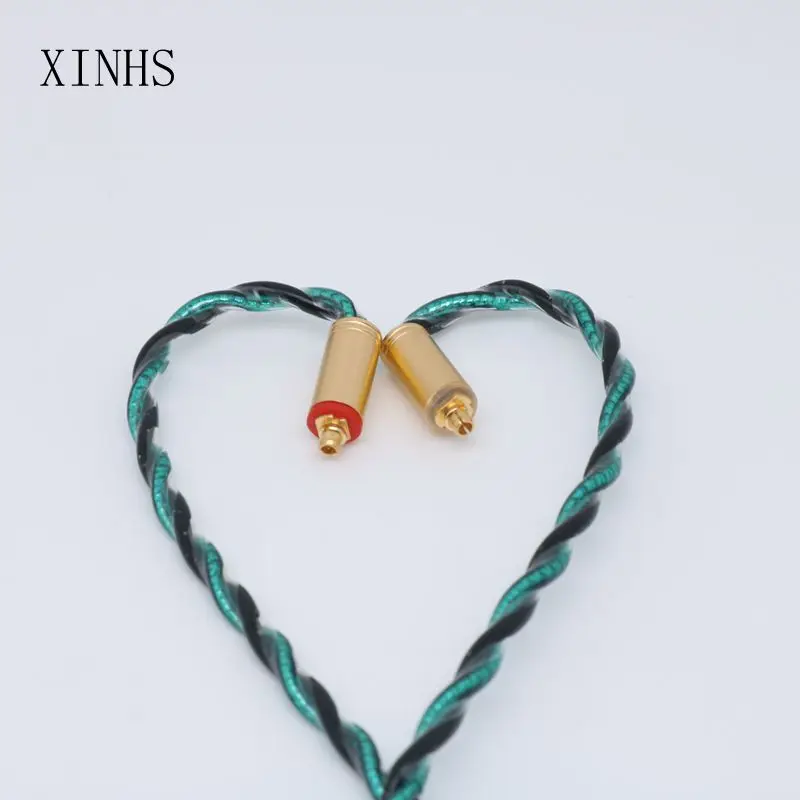 XINHS 단결정 실버 팔라듐 도금 이어폰 업그레이드 IEM 케이블, MMCX/0.78MM2Pin, SeeAu용, 4 코어 5 개 요소