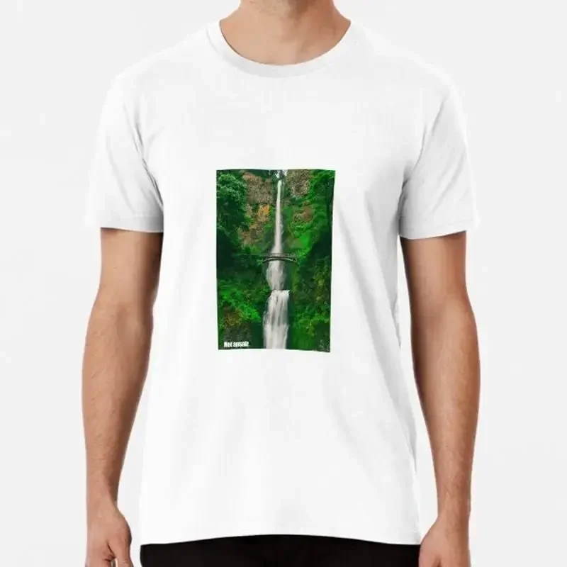 Waterfall in the wilderness S to 5XL Made AU USA T Shirt