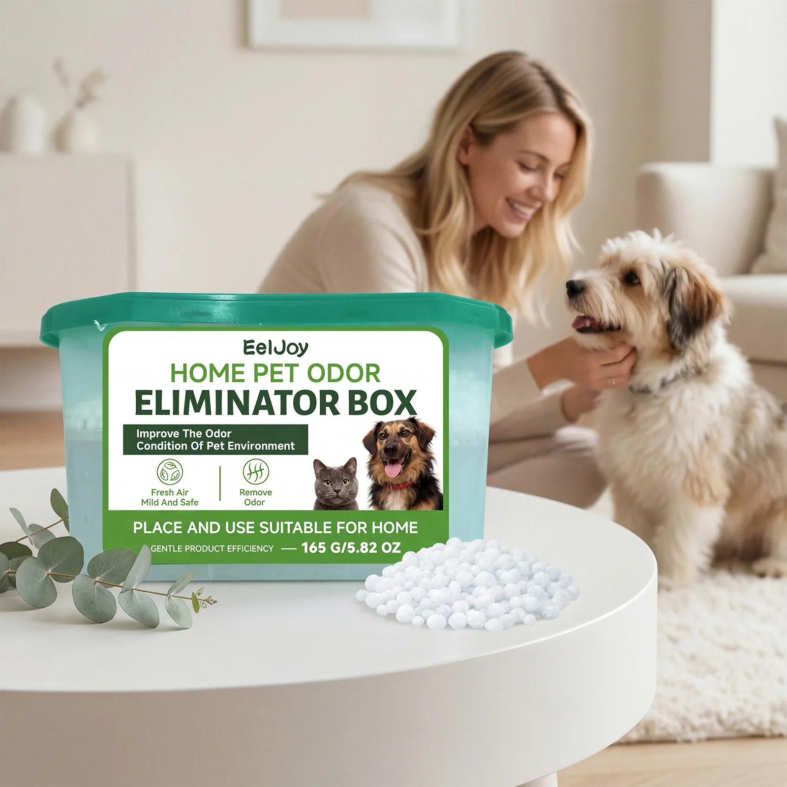 Pet Odor Eliminator Box Natural Cat Litter Deodorizer Odor Neutralizer for Dog Smell Relief Long Lasting Pet Safe Air Freshener