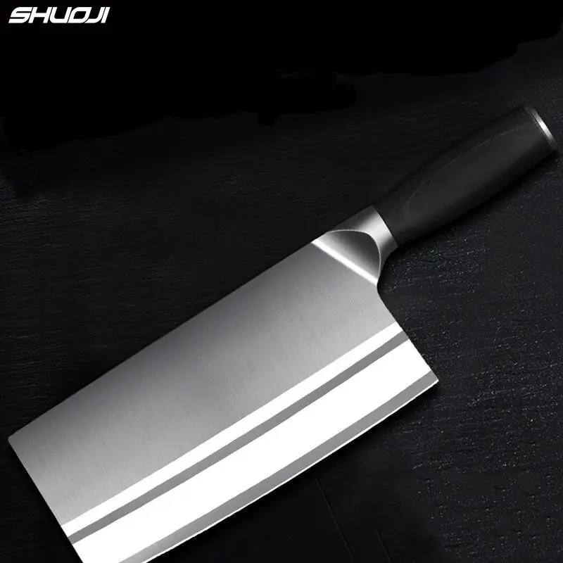 

SHUOJI 9Cr18 Stainless Steel Kitchen Knife Chef Knife Professional German Chopper Slicer for Hotel House Cooking Cleaver Tools