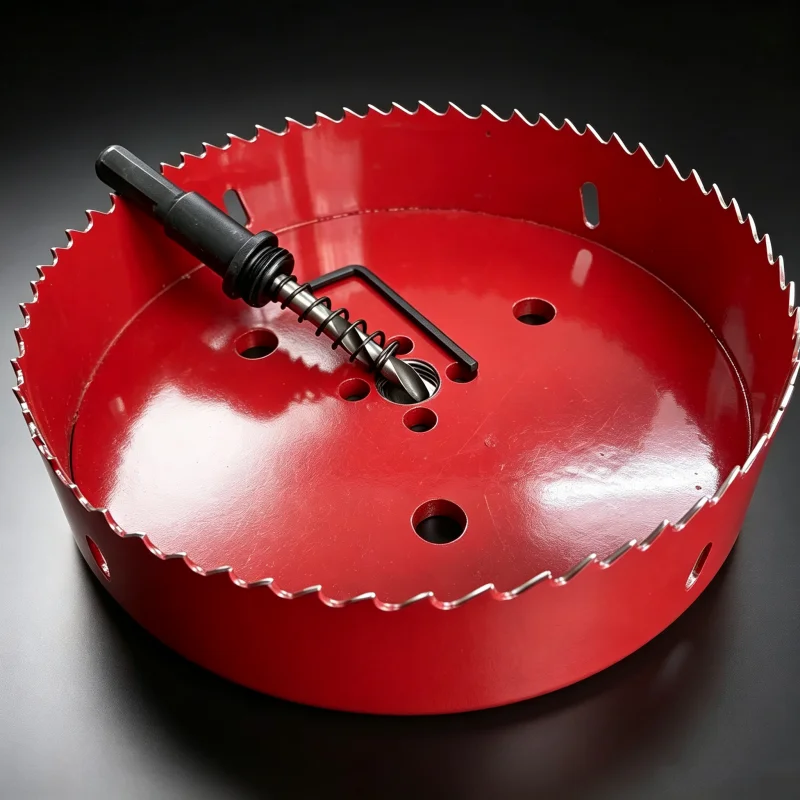 6 Inch 152mm HSS Bi-Metal Hole Saw Cutter, Heavy Duty Circular Hole Saw Blade for Wood PVC Plastic Drywall Metal Cutting