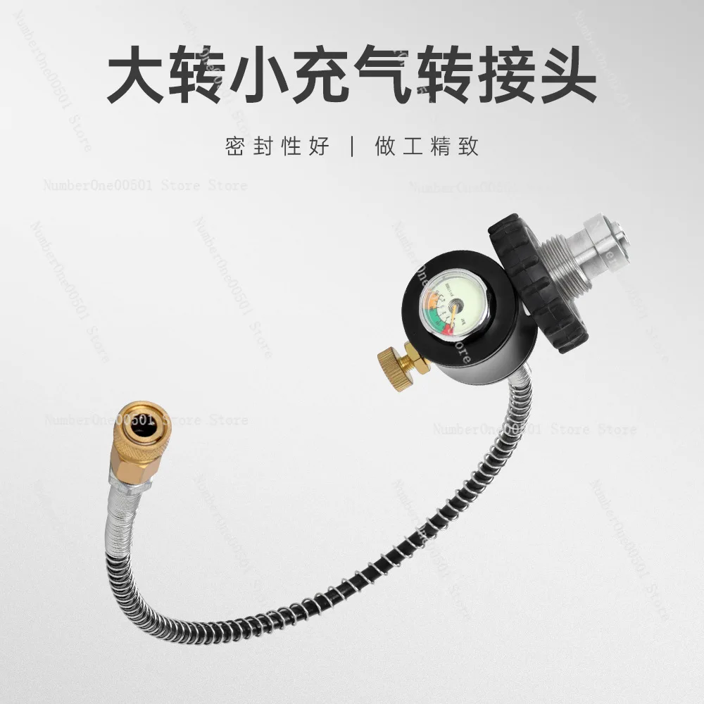 

Scuba Fire Cylinder Large to Small Adapter High Pressure Gas Bottle Converter Reducer Coupling