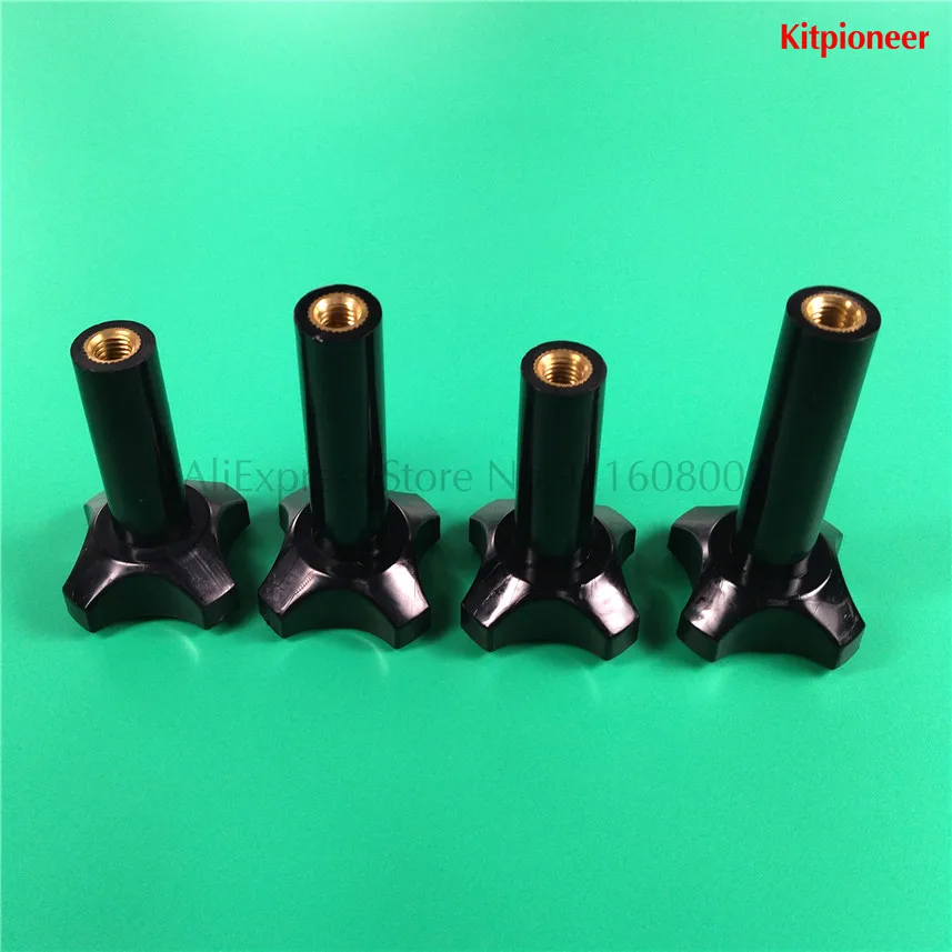 Черные крепежные гайки 4 в 1, фитинги, четырехлистные винтовые гайки M8 для машин для мягкого мороженого YKF826T