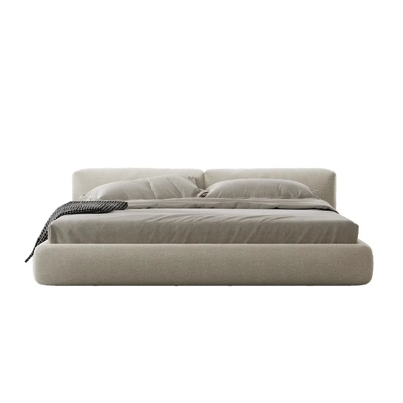 

Italian, wabi-sabi, minimalist, tatami, cream wind, matte, fabric bed, bedroom